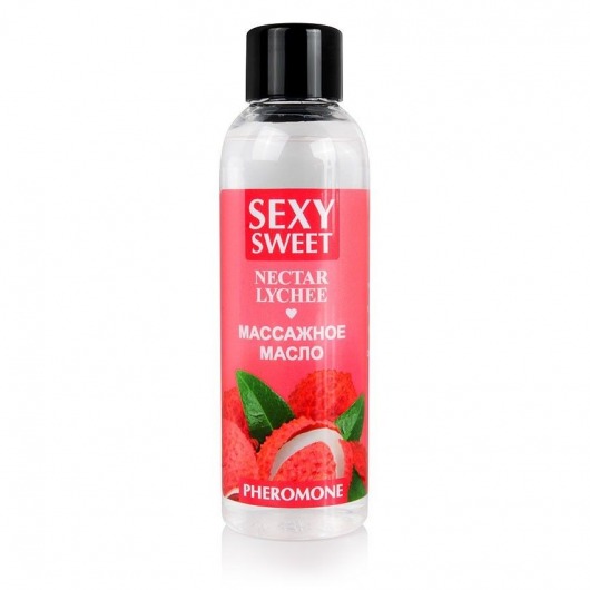 Массажное масло Sexy Sweet Nectar Lychee с феромонами и ароматом личи - 75 мл. - Биоритм - купить с доставкой в Курске