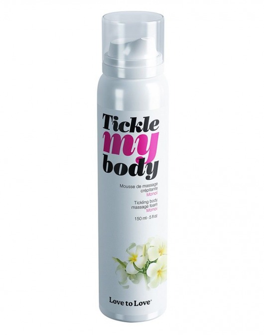 Массажная хрустящая пенка Tickle My Body Monoi с ароматом моной - 150 мл. - Love to Love - купить с доставкой в Курске