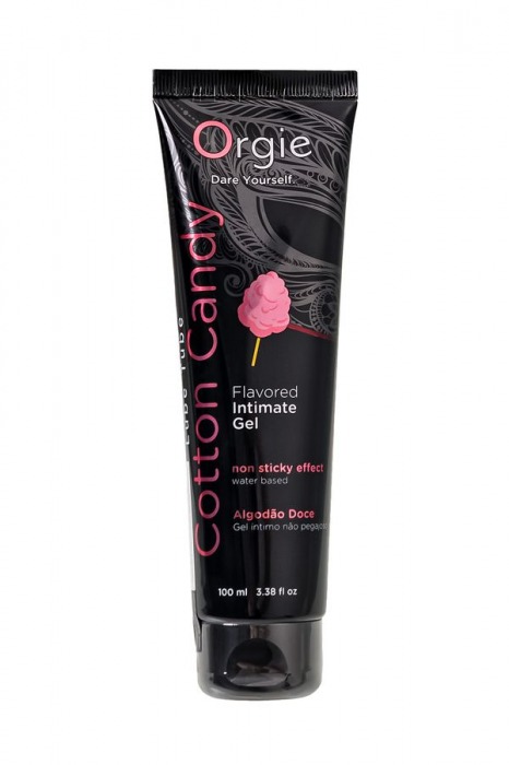 Интимный гель на водной осное Lube Tube Cotton Candy со вкусом сахарной ваты - 100 мл. - ORGIE - купить с доставкой в Курске