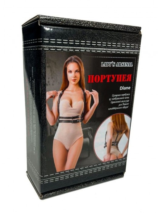 Изящная портупея из натуральной кожи Diane - БДСМ Арсенал - купить с доставкой в Курске
