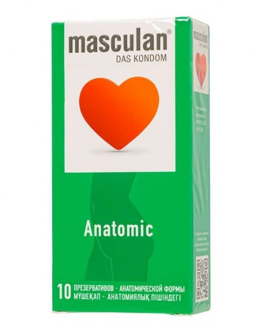 Презервативы анатомической формы Masculan Anatomic - 10 шт. - Masculan - купить с доставкой в Курске