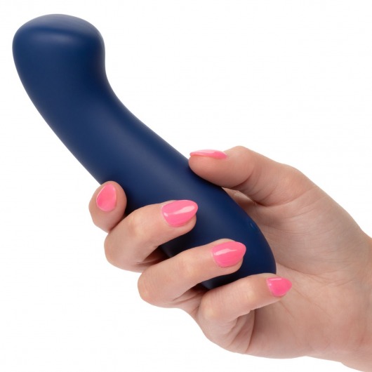 Синий вибромассажер Cashmere Satin G - 15,25 см. - California Exotic Novelties