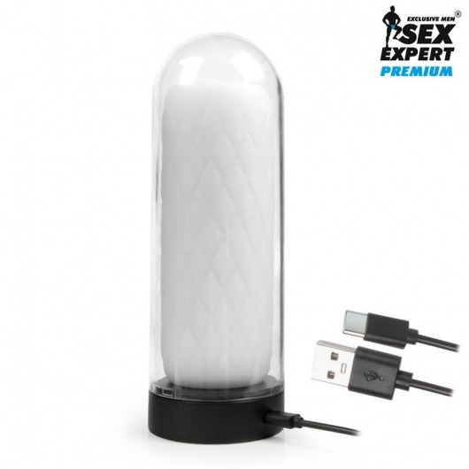 Оригинальный мастурбатор в колбе с нагревом - Sex Expert - в Курске купить с доставкой