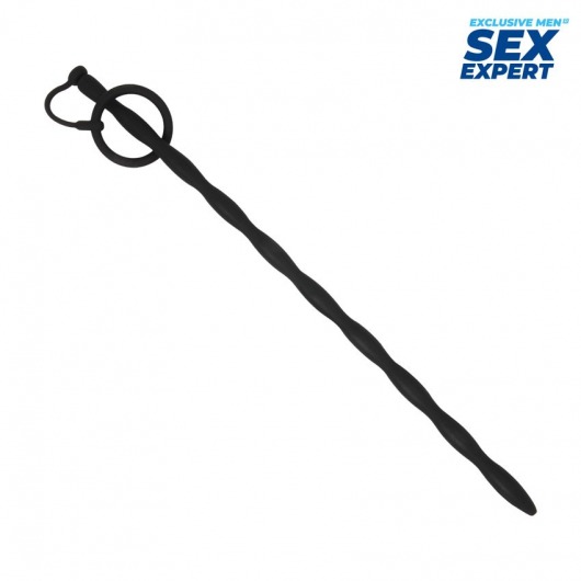 Черный стимулятор уретры Sex Expert - Sex Expert - купить с доставкой в Курске