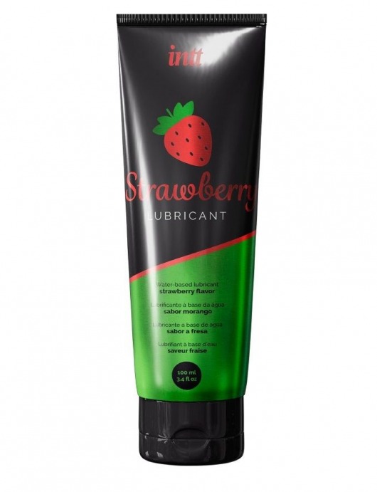 Смазка на водной основе с ароматом клубники Strawberry Lubricant - 100 мл. - INTT - купить с доставкой в Курске