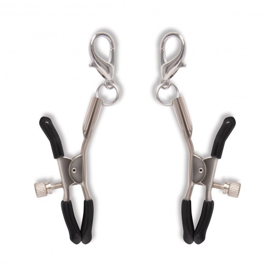 Большой эротический набор из 12 предметов Interchangeable Collar   Nipple Clips Set - Lux Fetish - купить с доставкой в Курске