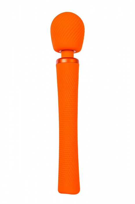Оранжевый вибромассажер Vim Vibrating Wand - 31,3 см. - Fun Factory