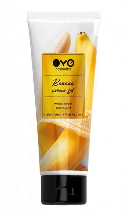 Лубрикант на водной основе OYO Aroma Gel Banana с ароматом банана - 75 мл. - OYO - купить с доставкой в Курске