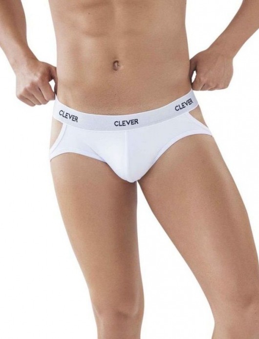 Белые мужские трусы-джоки Oporto Jockstrap - Clever Masculine Underwear купить с доставкой