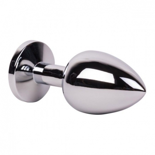 Большой стальной плаг с розовым кристаллом Pink Bubble Gum - 9,5 см. - Erotic Fantasy - купить с доставкой в Курске