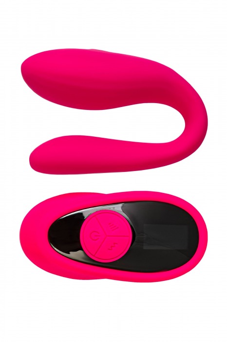 Розовый вибратор для пар Prawno с пультом ДУ - ToyFa купить в Курске с доставкой в Orgasmix.ru Розовый вибратор для пар Prawno с пультом ДУ - ToyFa