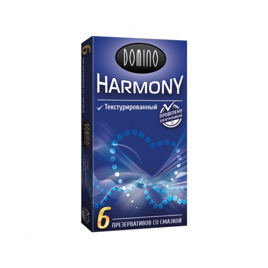 Текстурированные презервативы Domino Harmony - 6 шт. - Domino - купить с доставкой в Курске