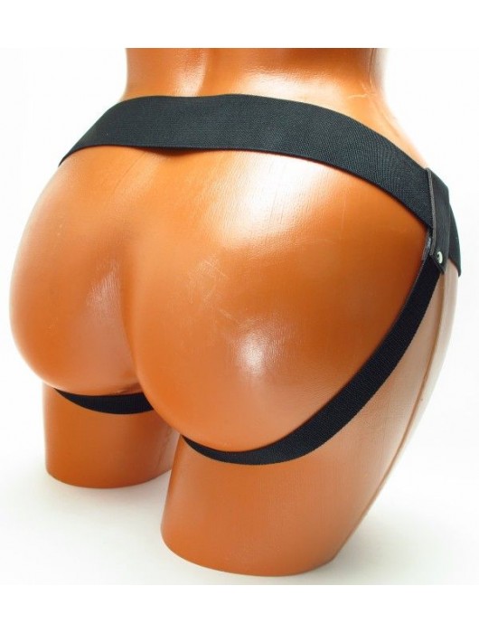 Трусики для страпона коричневого цвета - БДСМ Арсенал - купить с доставкой в Курске