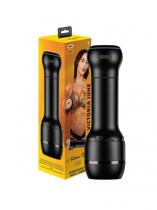 Мастурбатор-ротик с интерактивной насадкой PowerBlow   FeelVictoria Mouth - Kiiroo - в Курске купить с доставкой