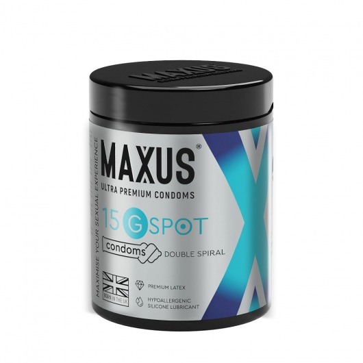 Гладкие презервативы Maxus G spot с двойной спиралью - 15 шт. - Maxus - купить с доставкой в Курске