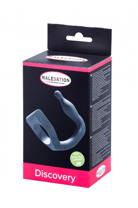 Эрекционное кольцо с вибровтулкой Discovery - MALESATION - в Курске купить с доставкой