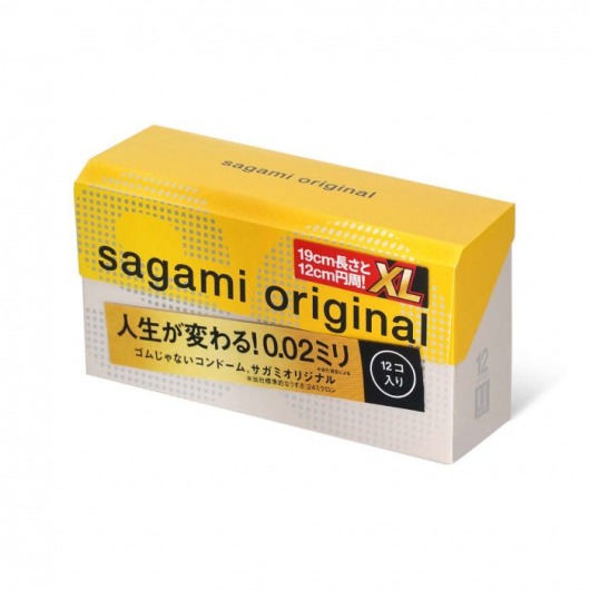 Презервативы увеличенного размера Sagami Original 0.02 XL-size - 12 шт. - Sagami - купить с доставкой в Курске