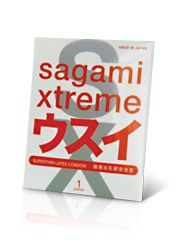 Ультратонкий презерватив Sagami Xtreme SUPERTHIN - 1 шт. - Sagami - купить с доставкой в Курске