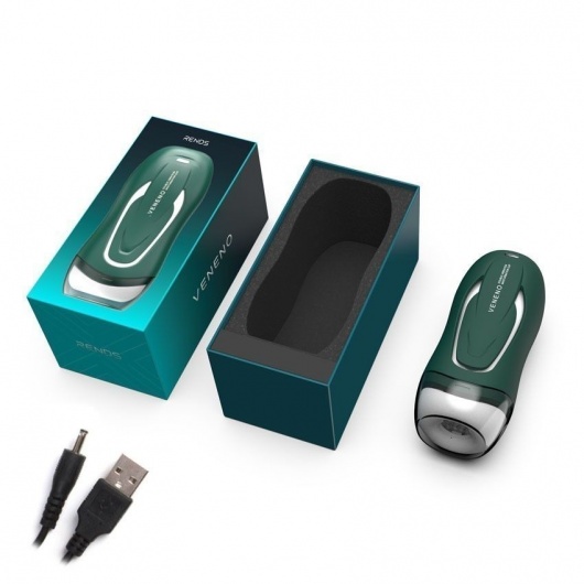 Зеленый вибромастурбатор с голосовым сопровождением Veneno - Rends - в Курске купить с доставкой