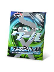 Презерватив Sagami Xtreme Mint с ароматом мяты - 1 шт. - Sagami - купить с доставкой в Курске Презерватив Sagami Xtreme Mint с ароматом мяты - 1 шт. - Sagami - купить с доставкой в Курске