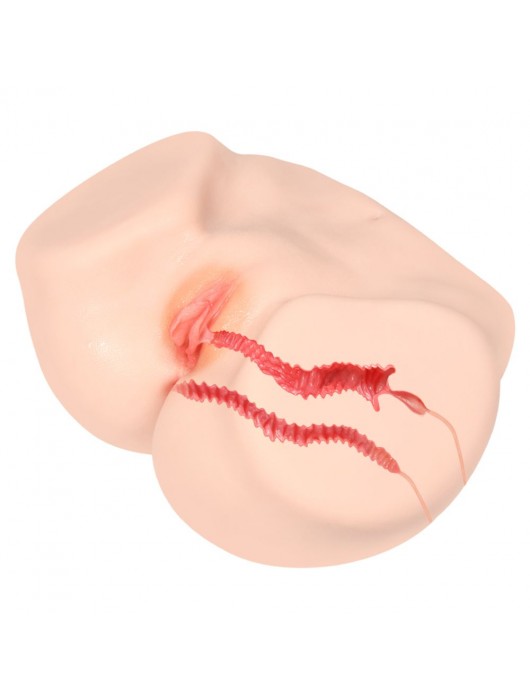 Мастурбатор-полуторс с двойным слоем материала Vanilla Onahole Real Vagina - KOKOS - в Курске купить с доставкой