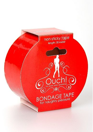 Красная лента для связывания Bondage Tape Red - Shots Media BV - купить с доставкой в Курске