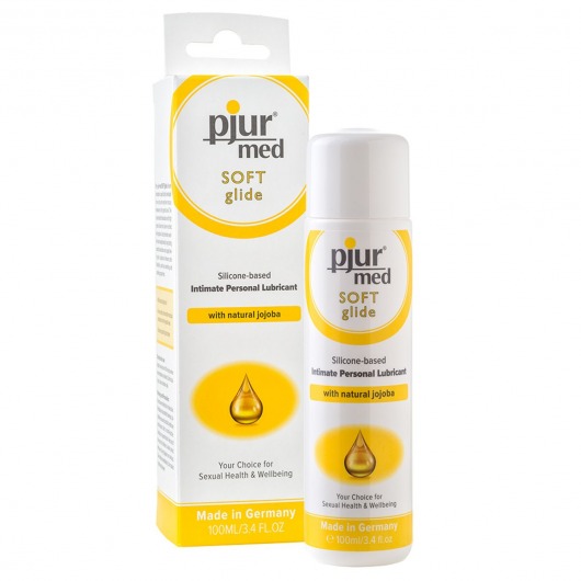 Силиконовый лубрикант с жожоба pjur MED Soft glide - 100 мл. - Pjur - купить с доставкой в Курске