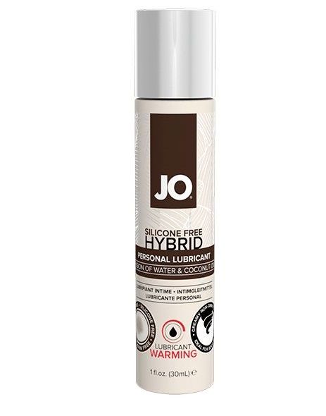 Водно-масляный лубрикант с разогревающим эффектом JO Silicone Free Hybrid Lubricant WARMING  - 30 мл. - System JO - купить с доставкой в Курске