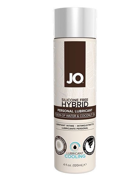 Водно-масляный лубрикант с охлаждающим эффектом JO Silicon free Hybrid Lubricant COOLING - 120 мл. - System JO - купить с доставкой в Курске