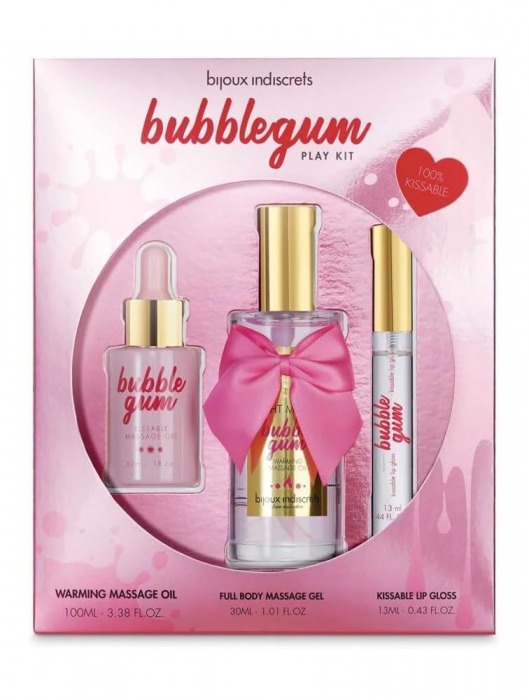 Набор средств для массажа и ласк Bubblegum Play Kit - Bijoux Indiscrets - купить с доставкой в Курске