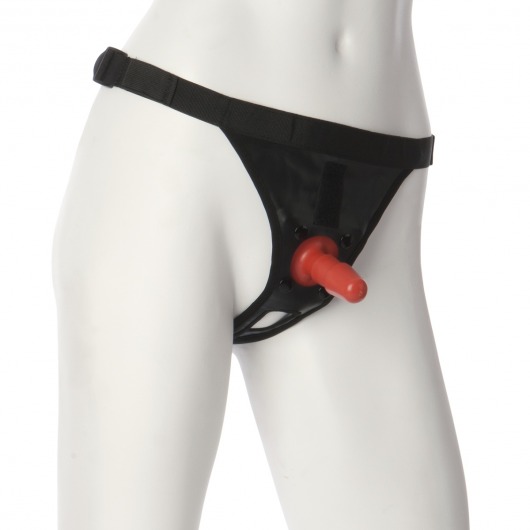 Трусики со штырьком для фиксации насадок Ultra Harness with Plug - Doc Johnson - купить с доставкой в Курске