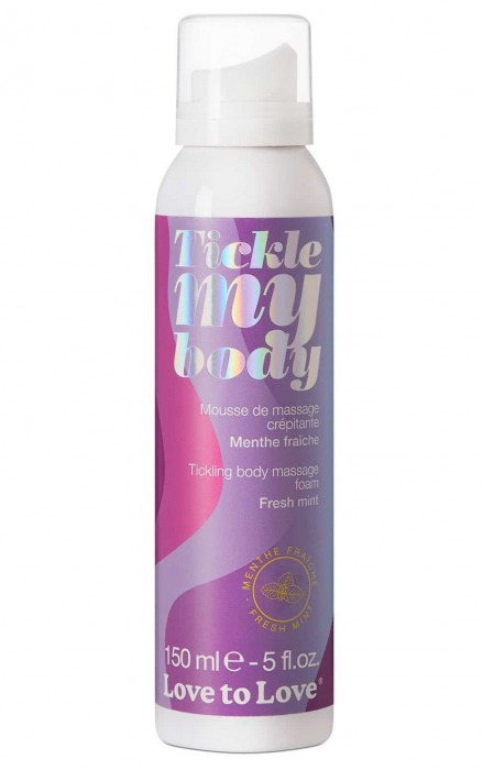 Массажная хрустящая пенка Tickle My Body Fresh Mint с ароматом мяты - 150 мл. - Love to Love - купить с доставкой в Курске