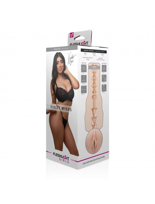 Мастурбатор-вагина Fleshlight Girls - Violet Myers Waifu - Fleshlight - в Курске купить с доставкой