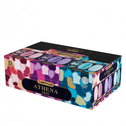 Набор из 15 мастурбаторов Athena - Baile - в Курске купить с доставкой