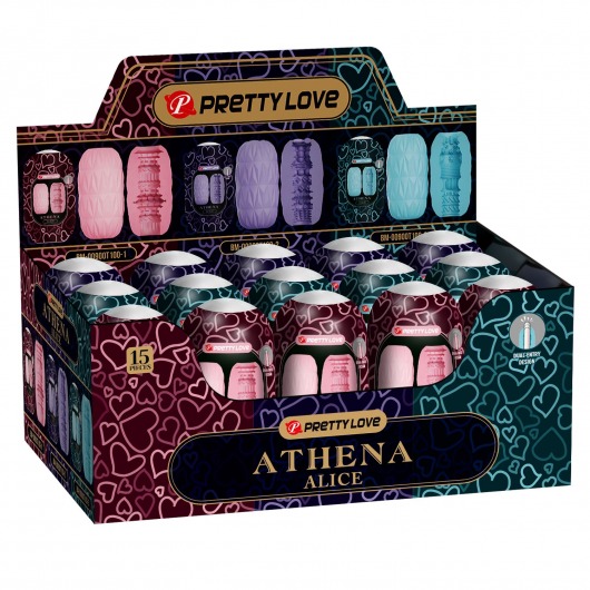 Набор из 15 мастурбаторов Athena Alice - Baile - в Курске купить с доставкой