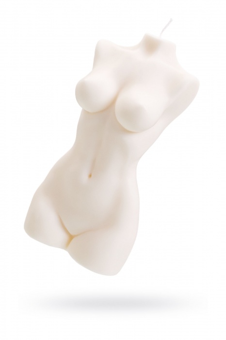 Белая интерьерная свеча в форме женского торса - 850 гр. - Pecado - купить с доставкой в Курске