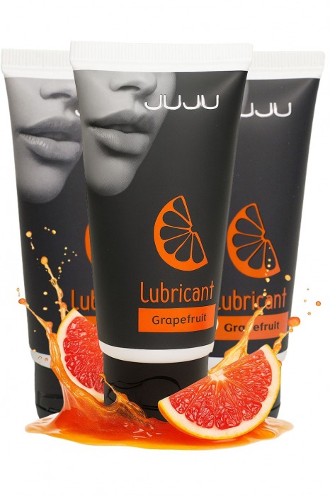 Набор из 3 съедобных лубрикантов JUJU со вкусом грейпфрута - JuJu - купить с доставкой в Курске