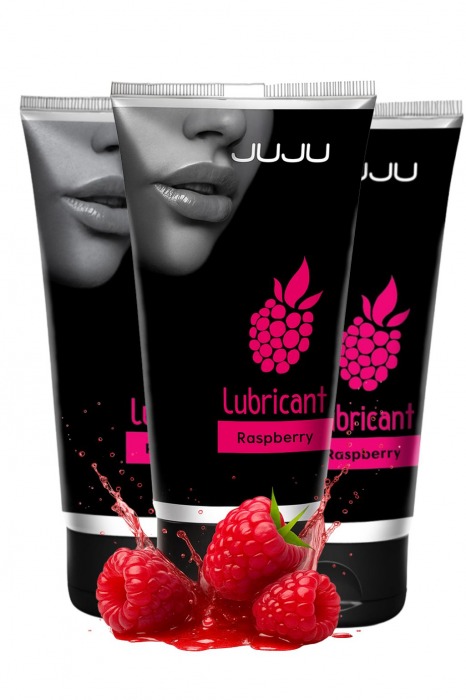 Набор из 3 съедобных лубрикантов JUJU со вкусом малины - JuJu - купить с доставкой в Курске
