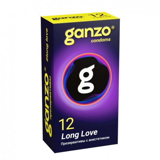 Презервативы с анестетиком для продления удовольствия Ganzo Long Love - 12 шт. - Ganzo - купить с доставкой в Курске
