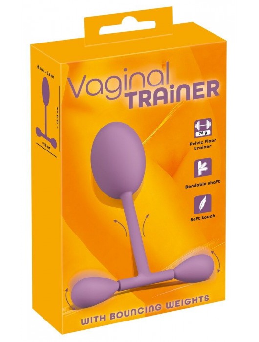 Сиреневый тренажер мыщц тазового дна Vaginal Trainer - Orion