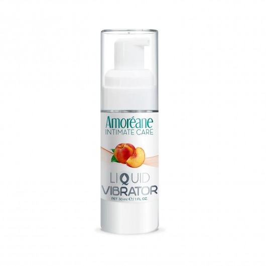 Жидкий вибратор со вкусом персика Amoreane Peach - 30 мл. - Amoreane - купить с доставкой в Курске