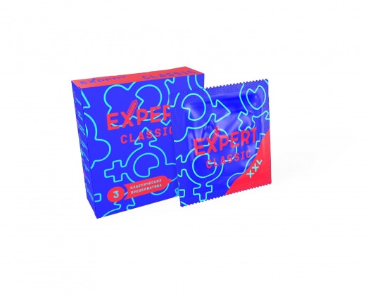 Презервативы увеличенного размера Expert Classic XXL - 3 шт. - Expert - купить с доставкой в Курске