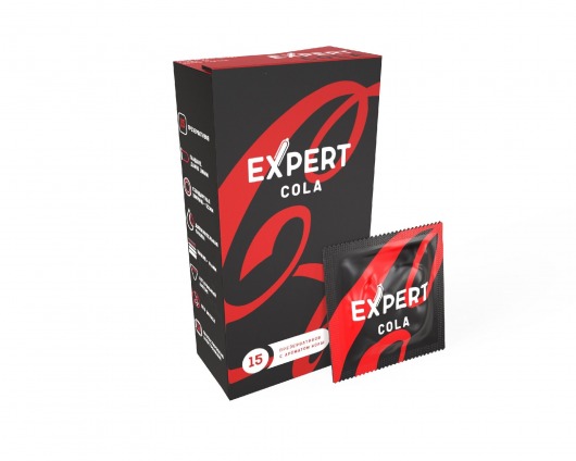 Презервативы с ароматом колы Expert Cola - 15 шт. - Expert - купить с доставкой в Курске