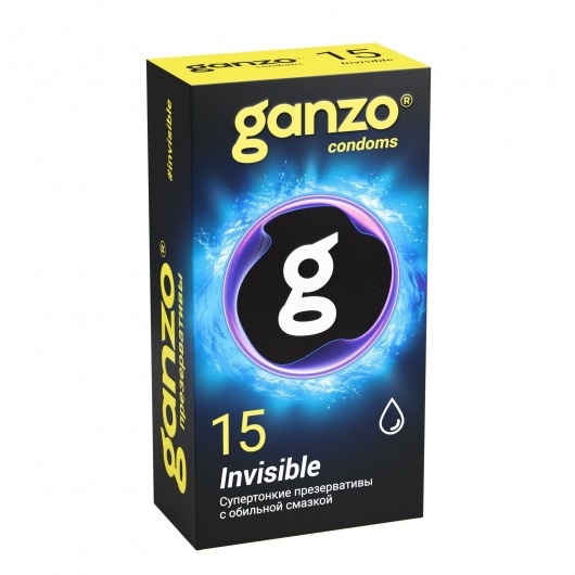Супертонкие презервативы Ganzo Invisible - 15 шт. - Ganzo - купить с доставкой в Курске