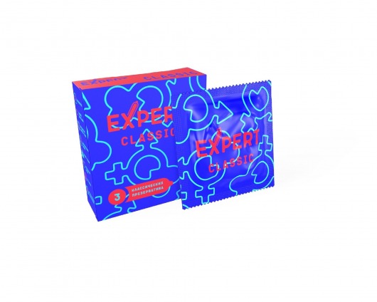 Классические презервативы Expert Classic - 3 шт. - Expert - купить с доставкой в Курске
