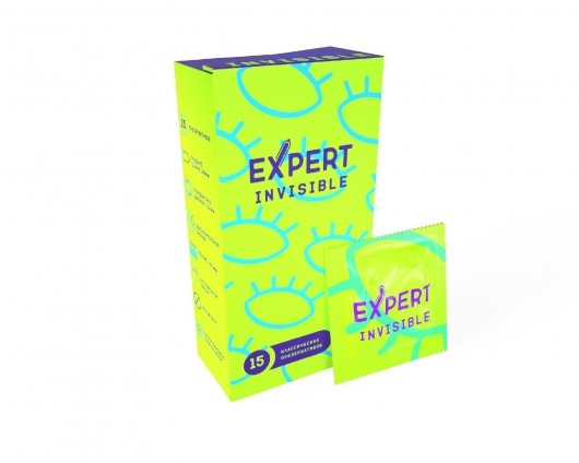 Ультратонкие презервативы Expert Invisible - 15 шт. - Expert - купить с доставкой в Курске
