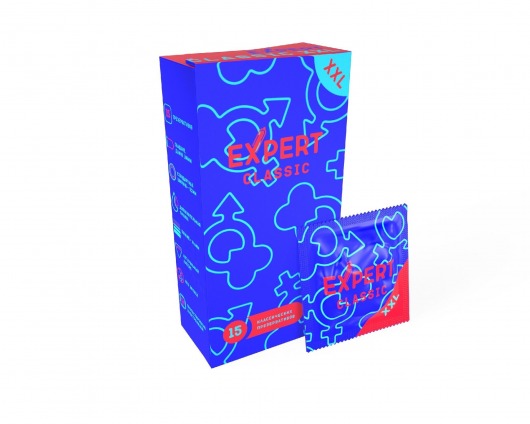 Презервативы увеличенного размера Expert Classic XXL - 15 шт. - Expert - купить с доставкой в Курске