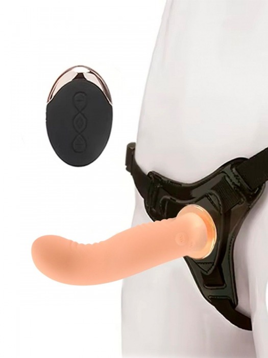 Женский вибрострапон со съемной насадкой и пультом ДУ - Erokay - купить с доставкой в Курске