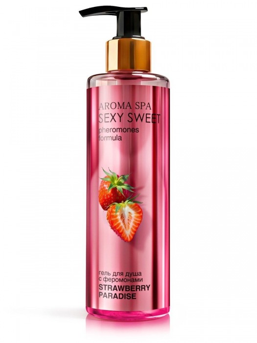 Гель для душа с феромонами и ароматом клубники Strawberry Paradise - 200 мл. -  - Магазин феромонов в Курске