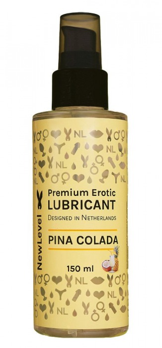 Ароматизированный лубрикант на водной основе NewLevel Pina Colada - 150 мл. - NewLevel - купить с доставкой в Курске
